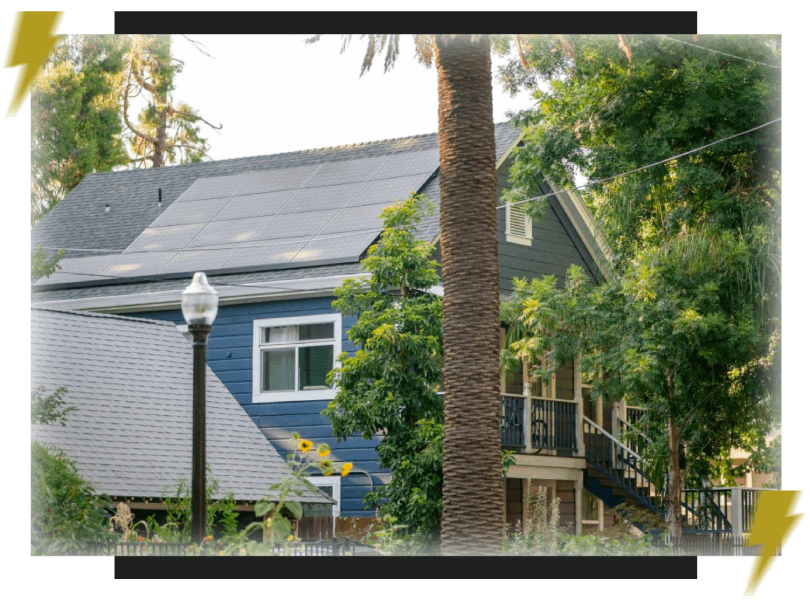 Paneles solares en casa